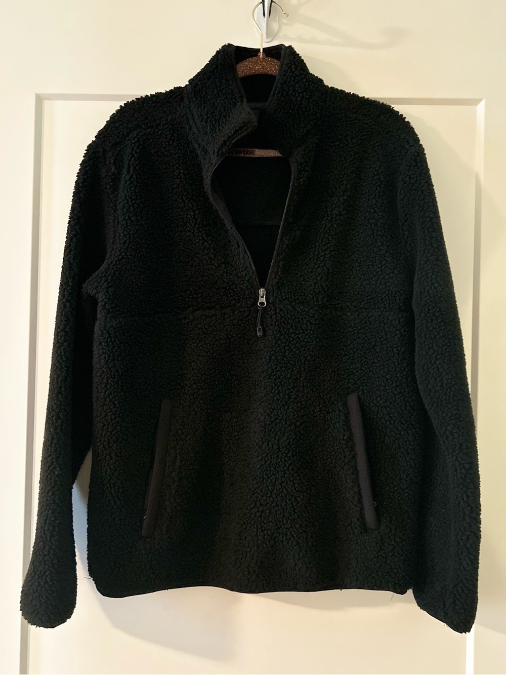 George Black Teddy Sherpa Quarter-Zip Pullover